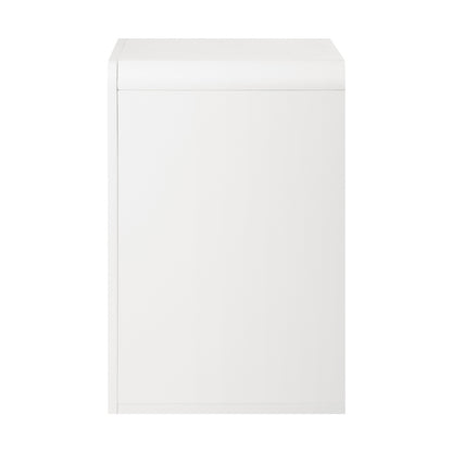 Oikiture Bedside Tables Set of 2 Display Shelf White-Bedside Table-PEROZ Accessories