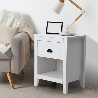 Oikiture Bedside Table Nightstand Vintage-Bedside Table-PEROZ Accessories