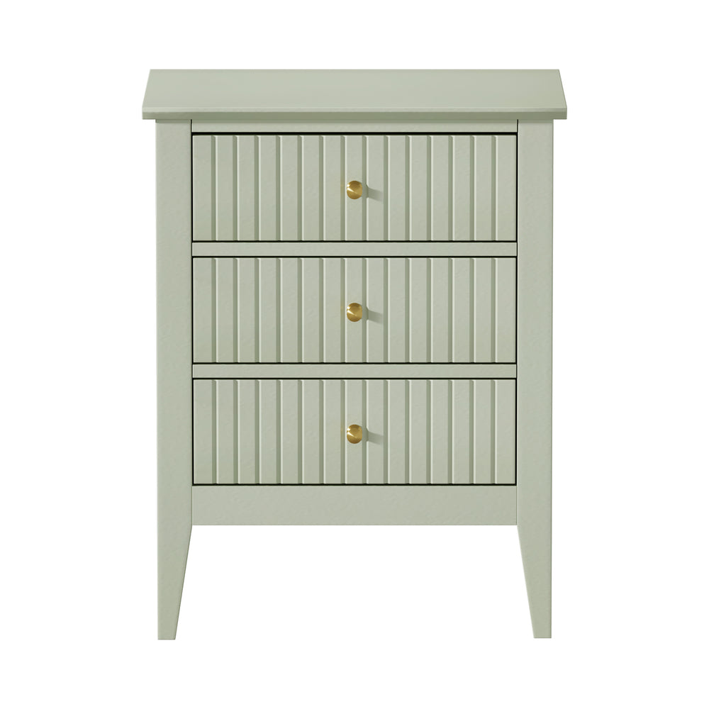 Oikiture Bedside Tables Set of 2 Side End Nightstand Green-Bedside Table-PEROZ Accessories