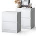 Oikiture Bedside Tables Set of 2 Nightstand White-Bedside Table-PEROZ Accessories