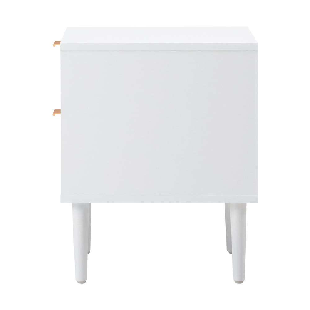 Oikiture Bedside Tables Set of 2 Nightstand White-Bedside Table-PEROZ Accessories