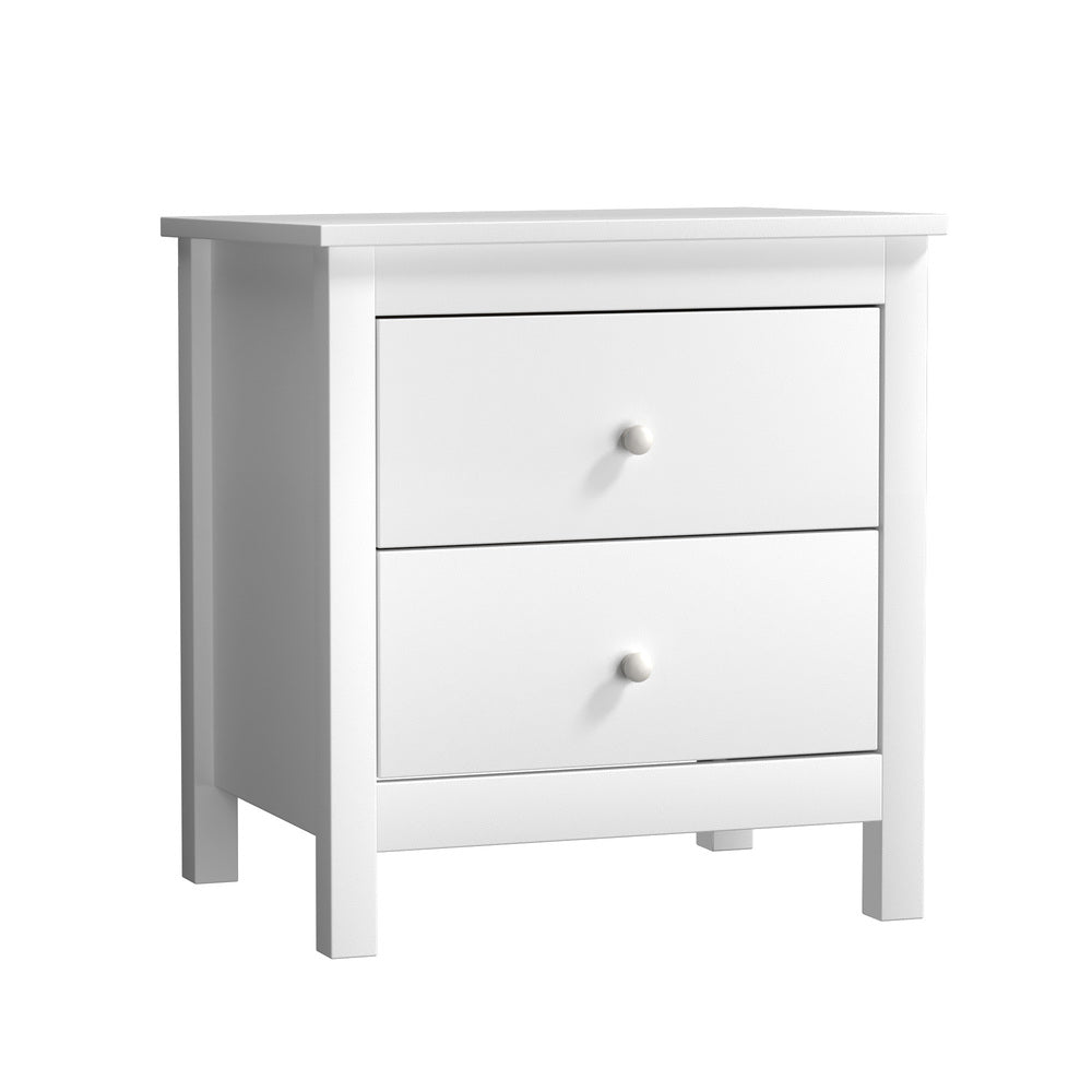 Oikiture Bedside Tables Set of 2 Nightstand Side Table-Bedside Table-PEROZ Accessories