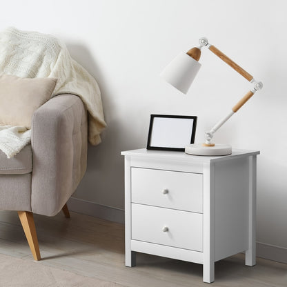 Oikiture Bedside Tables Set of 2 Nightstand Side Table-Bedside Table-PEROZ Accessories