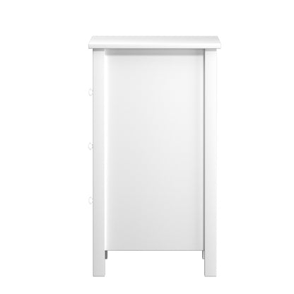 Oikiture Bedside Tables Set of 2 Nightstands White-Bedside Table-PEROZ Accessories
