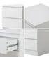 Oikiture Bedside Tables Set of 2 Side Table Nightstand White-Bedside Table-PEROZ Accessories