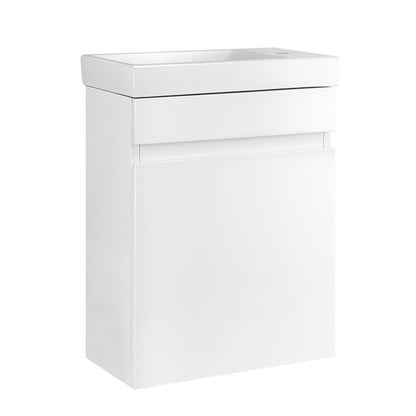 Cefito Vanity Unit 400mm with Basin White-Furniture &gt; Bathroom &gt; Bathroom Cabinets, Cupboards &amp; Storage-PEROZ Accessories