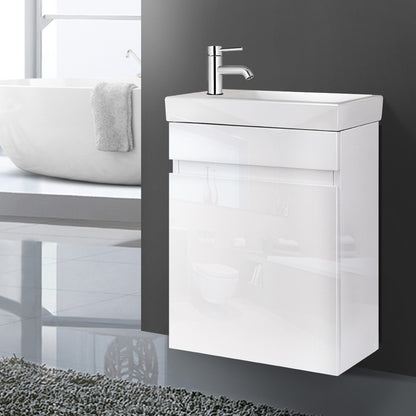 Cefito Vanity Unit 400mm with Basin White-Furniture &gt; Bathroom &gt; Bathroom Cabinets, Cupboards &amp; Storage-PEROZ Accessories