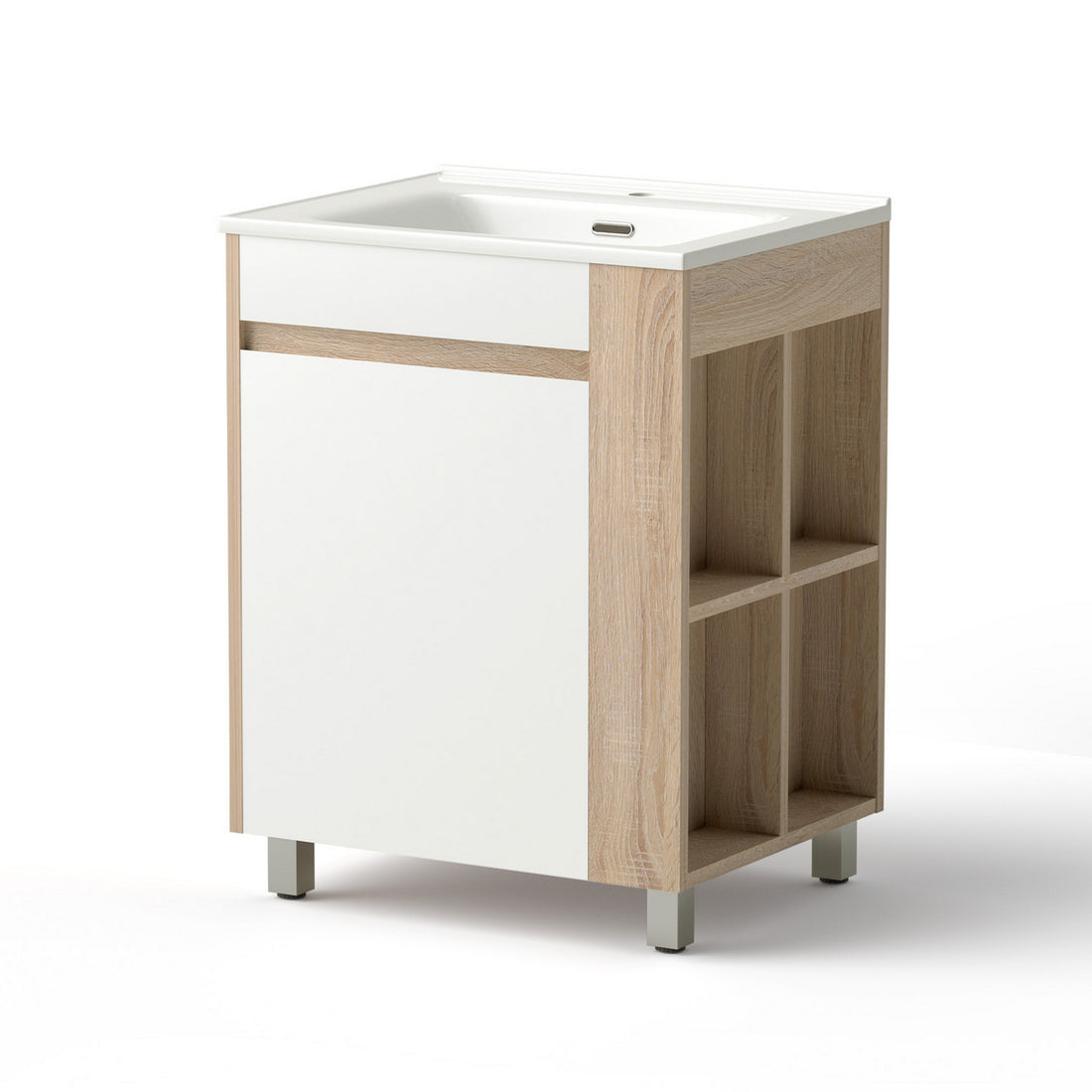 Cefito Vanity Unit 835mm Basin Bathroom Cabinet Side Storage Free Standing Sink-Furniture > Bathroom > Vanity Units-PEROZ Accessories