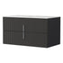 Cefito Vanity Unit 900mm Bathroom Cabinet Storage Wall Hung Black Timber Front-Furniture > Bathroom > Bathroom Cabinets, Cupboards & Storage-PEROZ Accessories