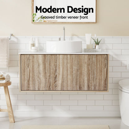Cefito Vanity Unit 915mm Oak-Furniture > Bathroom > Vanity Units-PEROZ Accessories