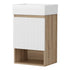 Cefito Vanity Unit 445mm Basin Bathroom Cabinet Storage Wall Hung Sink White-Furniture > Bathroom > Bathroom Cabinets, Cupboards & Storage-PEROZ Accessories