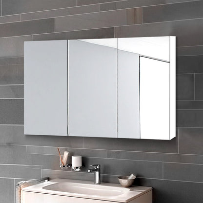 Cefito Bathroom Vanity Mirror with Storage Cabinet - White-Furniture &gt; Bathroom &gt; Bathroom Cabinets, Cupboards &amp; Storage-PEROZ Accessories