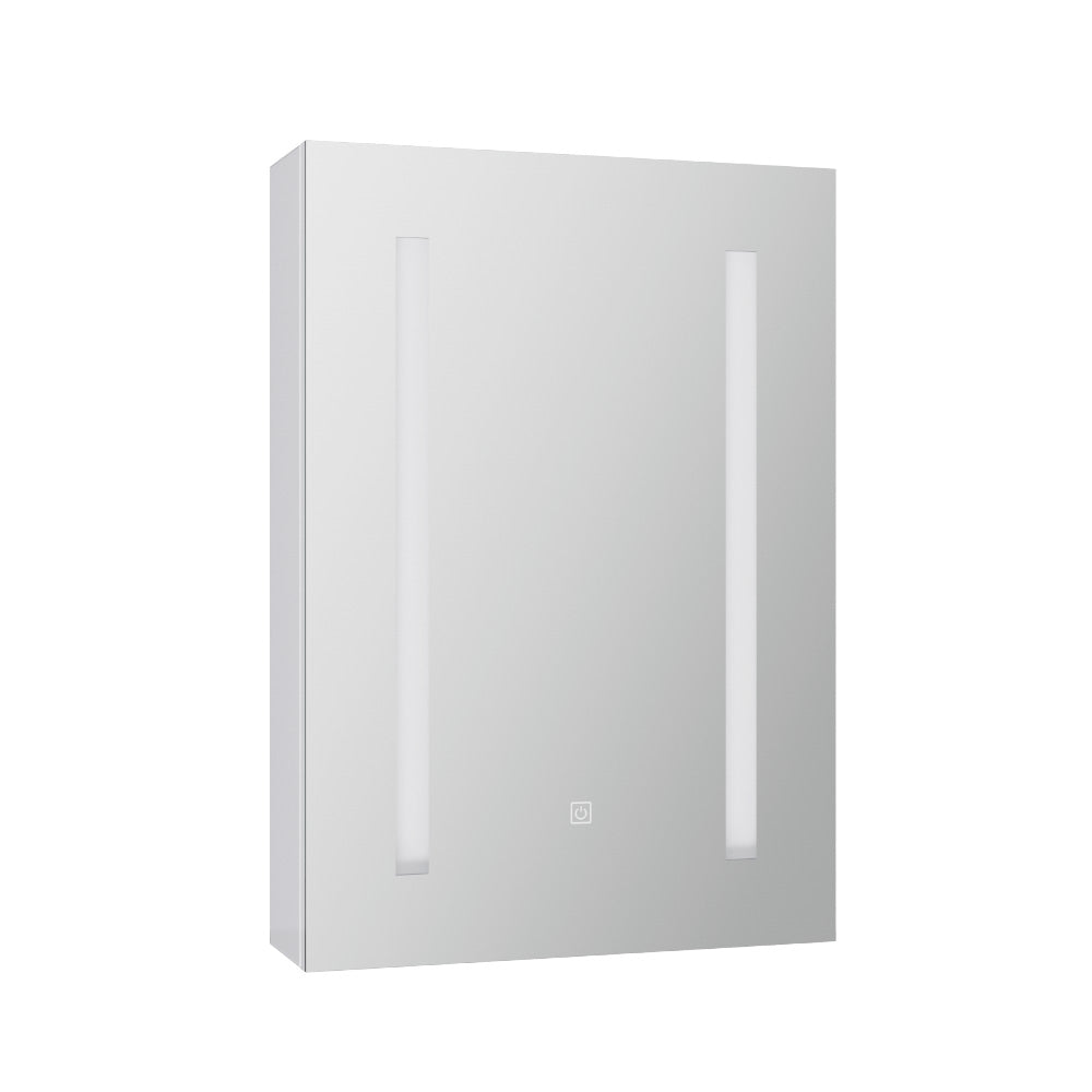 Bathroom Mirror Cabinet LED 500x720mm Medicine Wall Storage-Health &amp; Beauty &gt; Cosmetic Storage &gt; Makeup Organisation &amp; Storage-PEROZ Accessories