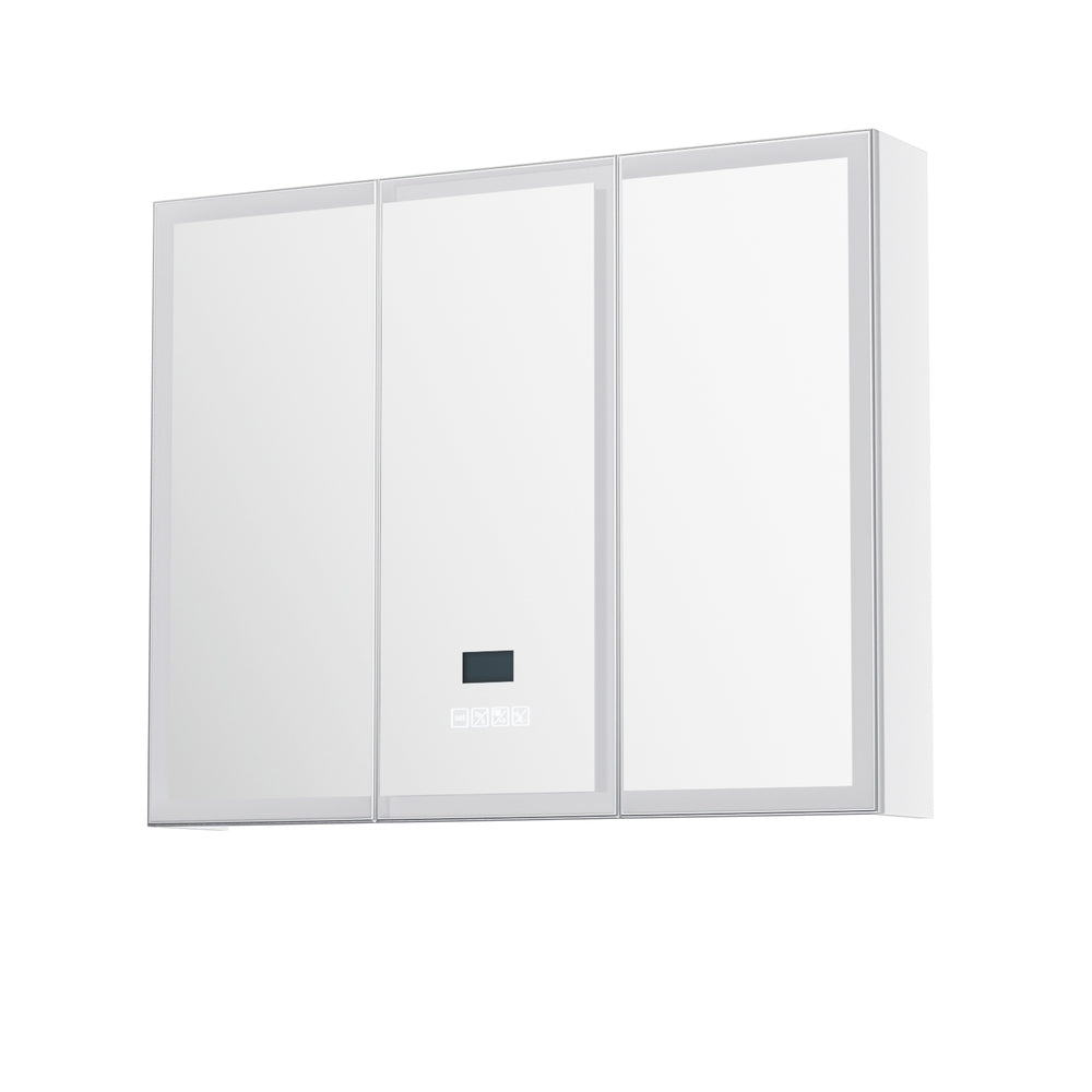Bathroom Mirror Cabinet LED Light 900x720mm Medicine Wall Storage-Furniture &gt; Bathroom &gt; Bathroom Cabinets, Cupboards &amp; Storage-PEROZ Accessories