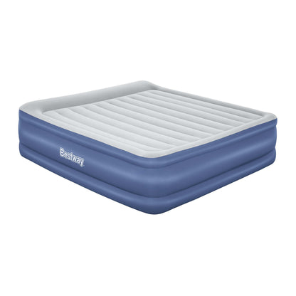 Bestway Air Mattress King Inflatable Bed 56cm Airbed Blue-Home &amp; Garden > Inflatable Mattress-PEROZ Accessories