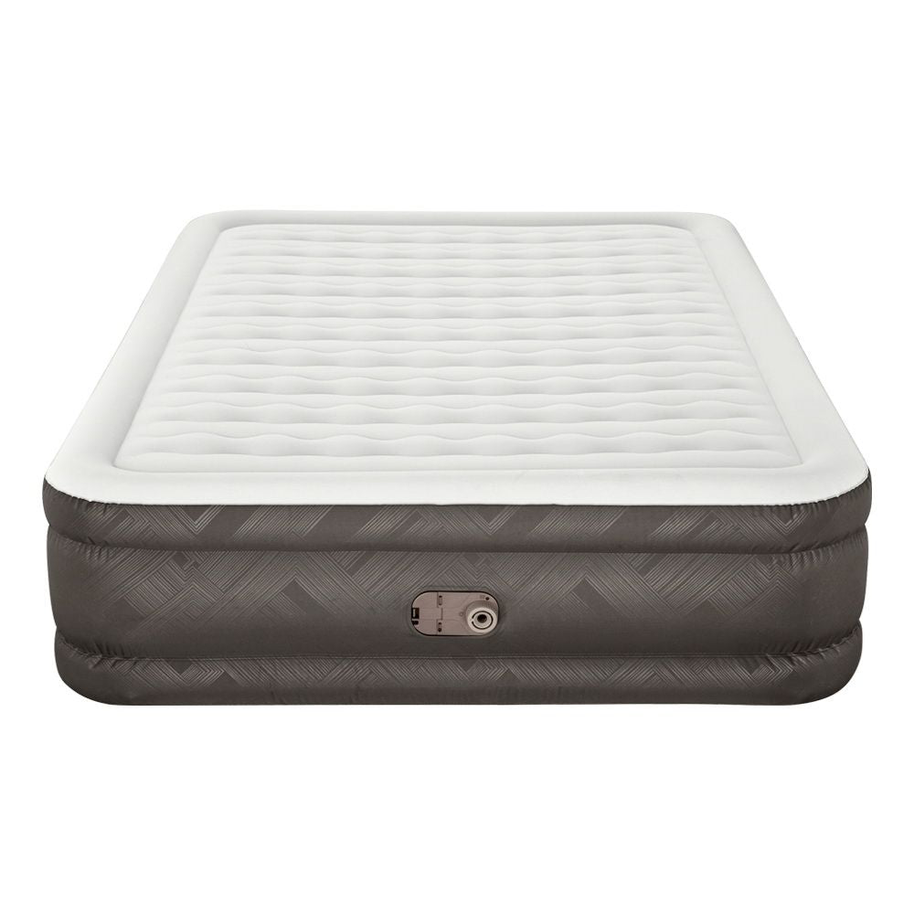 Bestway Queen Air Mattress with Built-in Pump Fortech Inflatable Bed 46cm