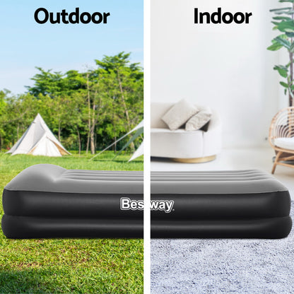 Bestway Air Mattress Single Inflatable Bed 46cm Airbed Black-Mattresses-PEROZ Accessories