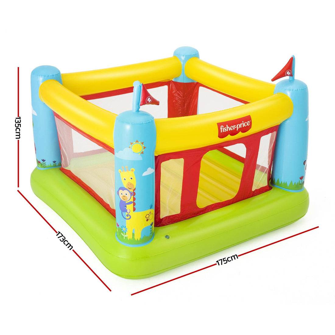 Bestway Kids Inflatable Jumping Castle Trampoline House 173cmx175cmx135cm-Home &amp; Garden > Pool &amp; Accessories > Pool Toys &amp; Inflatables-PEROZ Accessories