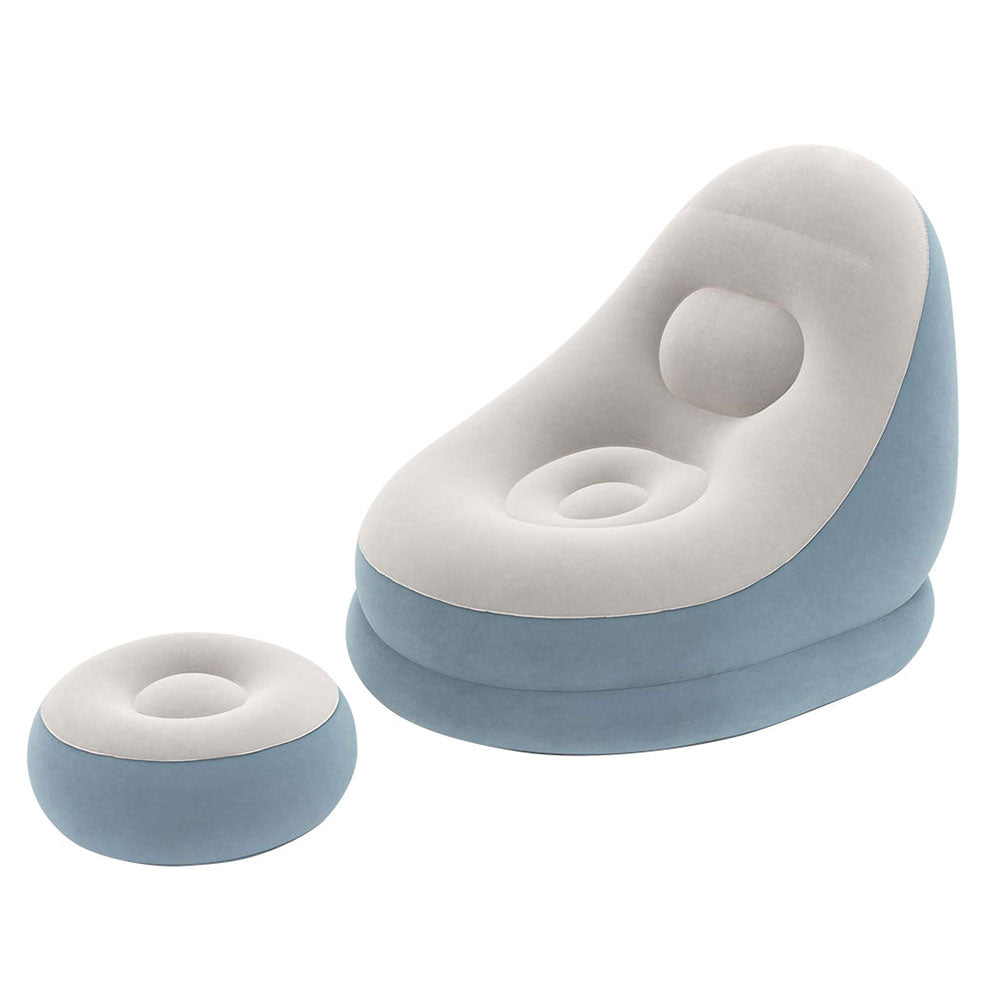 Bestway Inflatable Air Chair Seat Couch Lazy Sofa Lounge Ottoman Purple/Blue-Furniture &gt; Bar Stools &amp; Chairs &gt; Arm Chairs &amp; Recliners-PEROZ Accessories
