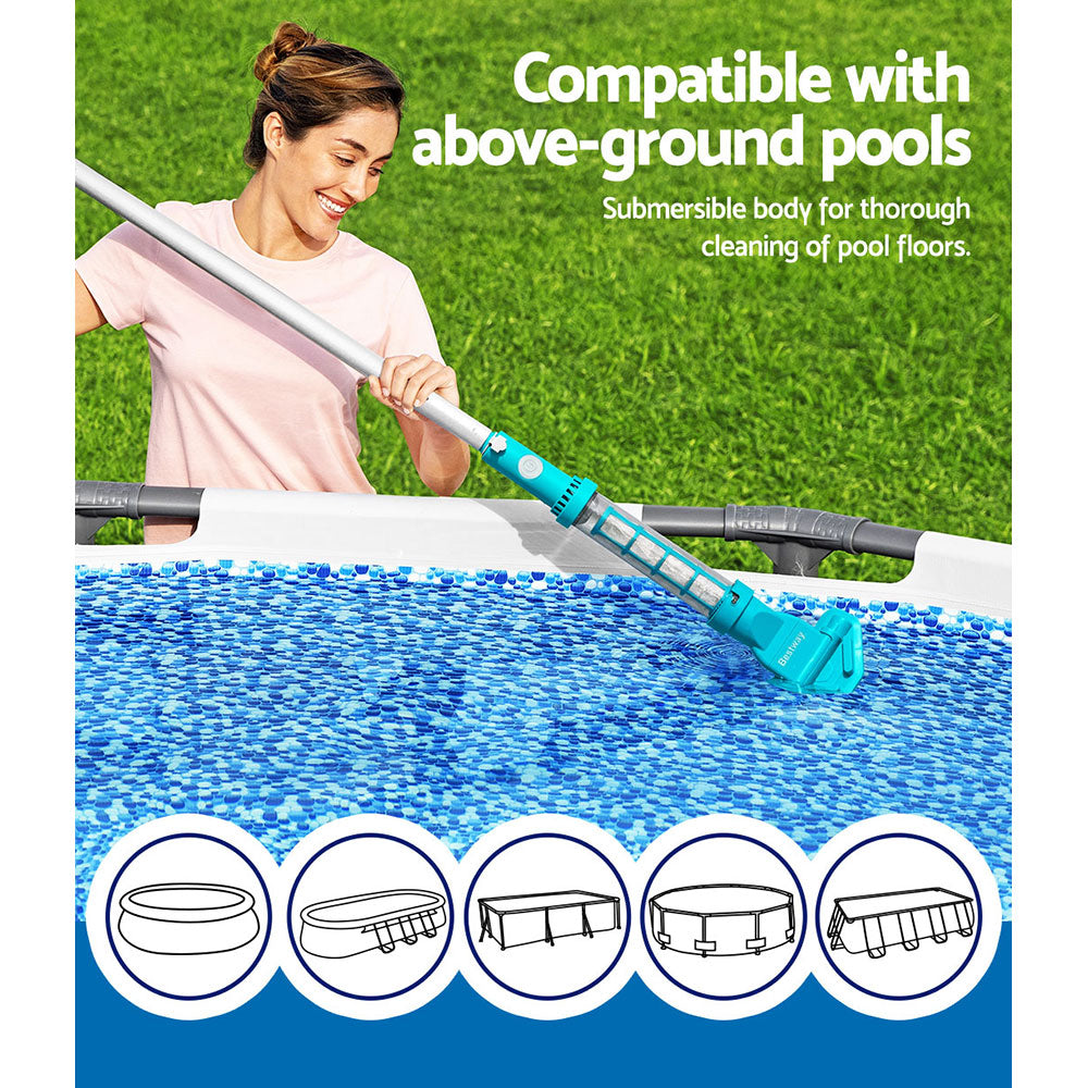 Bestway Pool Cleaner Vacuum Cordless Swimming Pools Cleaning Kit AquaSurge-Home &amp; Garden &gt; Pool &amp; Accessories &gt; Pool Sweeps &amp; Vacuums-PEROZ Accessories