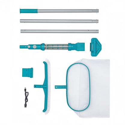 Bestway Pool Cleaner Maintenance Rechargeable Vacuum Cleaning Aluminium Pole 2m-Home &amp; Garden > Pool &amp; Accessories > Pool Sweeps &amp; Vacuums-PEROZ Accessories