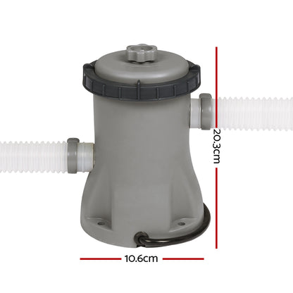 Bestway Pool Pump Cartridge Filter 330GPH 1249L/H Flowclear™ Filters Cleaner-Tools &gt; Pumps &gt; Pool Pumps-PEROZ Accessories