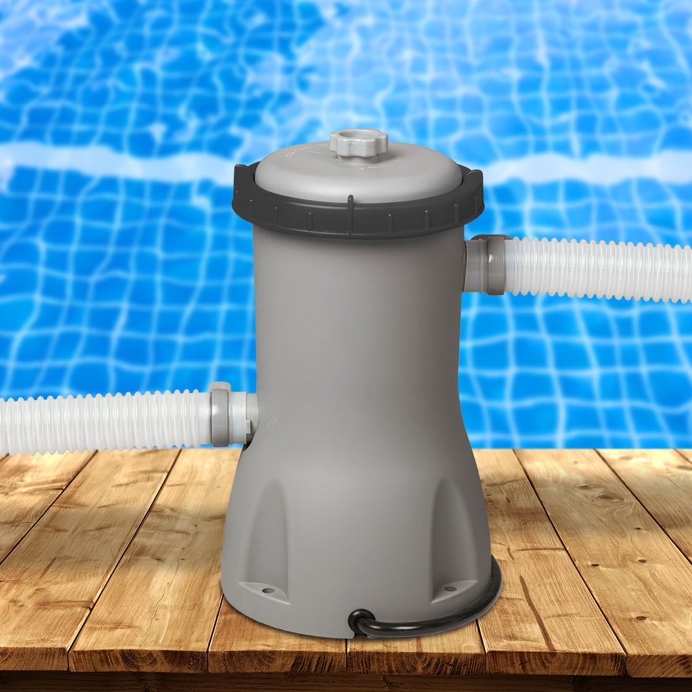Bestway Pool Pump Cartridge Filter 800GPH 3028L/H Flowclear Filters Cleaner-Tools &gt; Pumps &gt; Pool Pumps-PEROZ Accessories