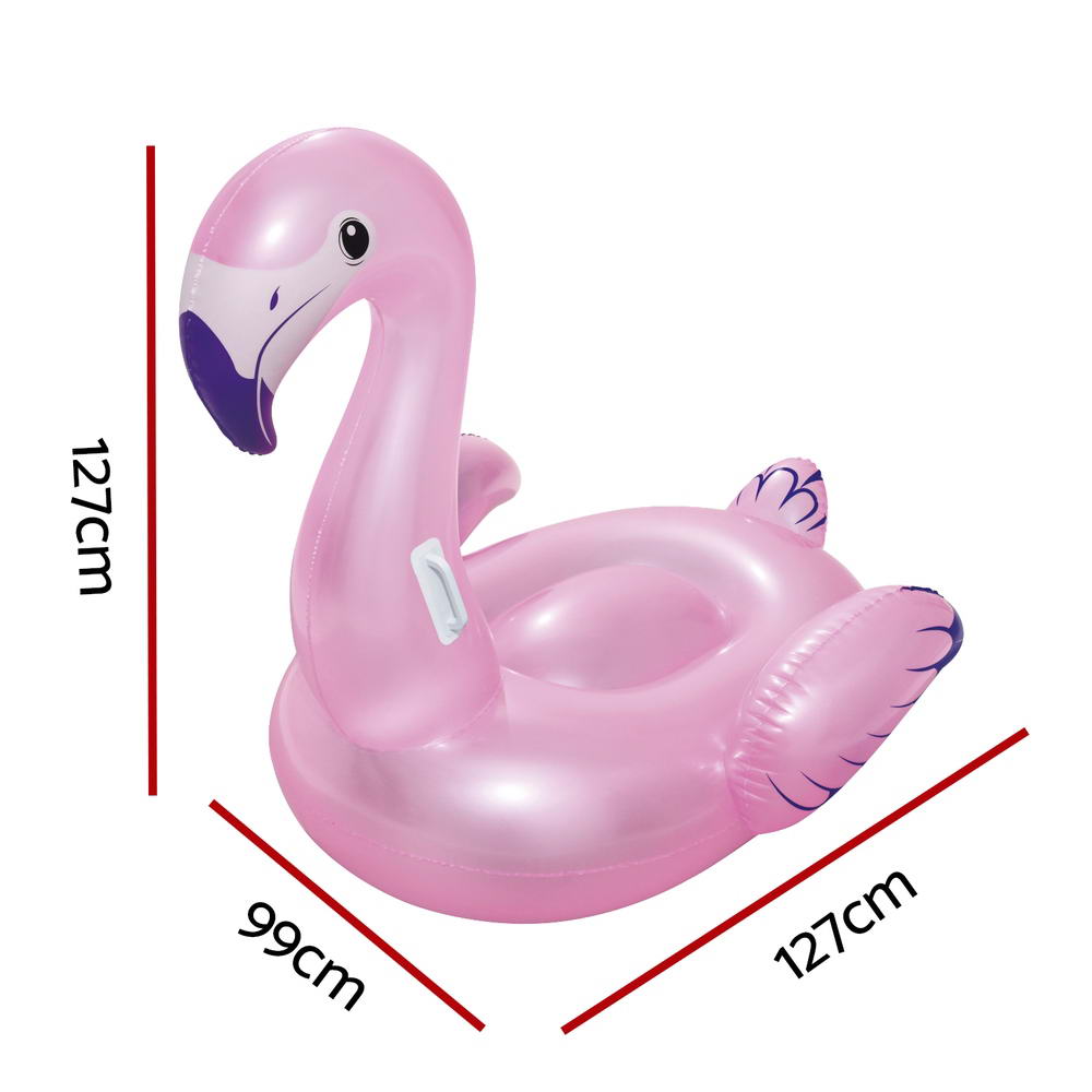 Bestway Kids Flamingo Rider Ride On Float Floating Seat Pool Lounger 1.27Mx1.27M-Home &amp; Garden &gt; Pool &amp; Accessories &gt; Pool Toys &amp; Inflatables-PEROZ Accessories