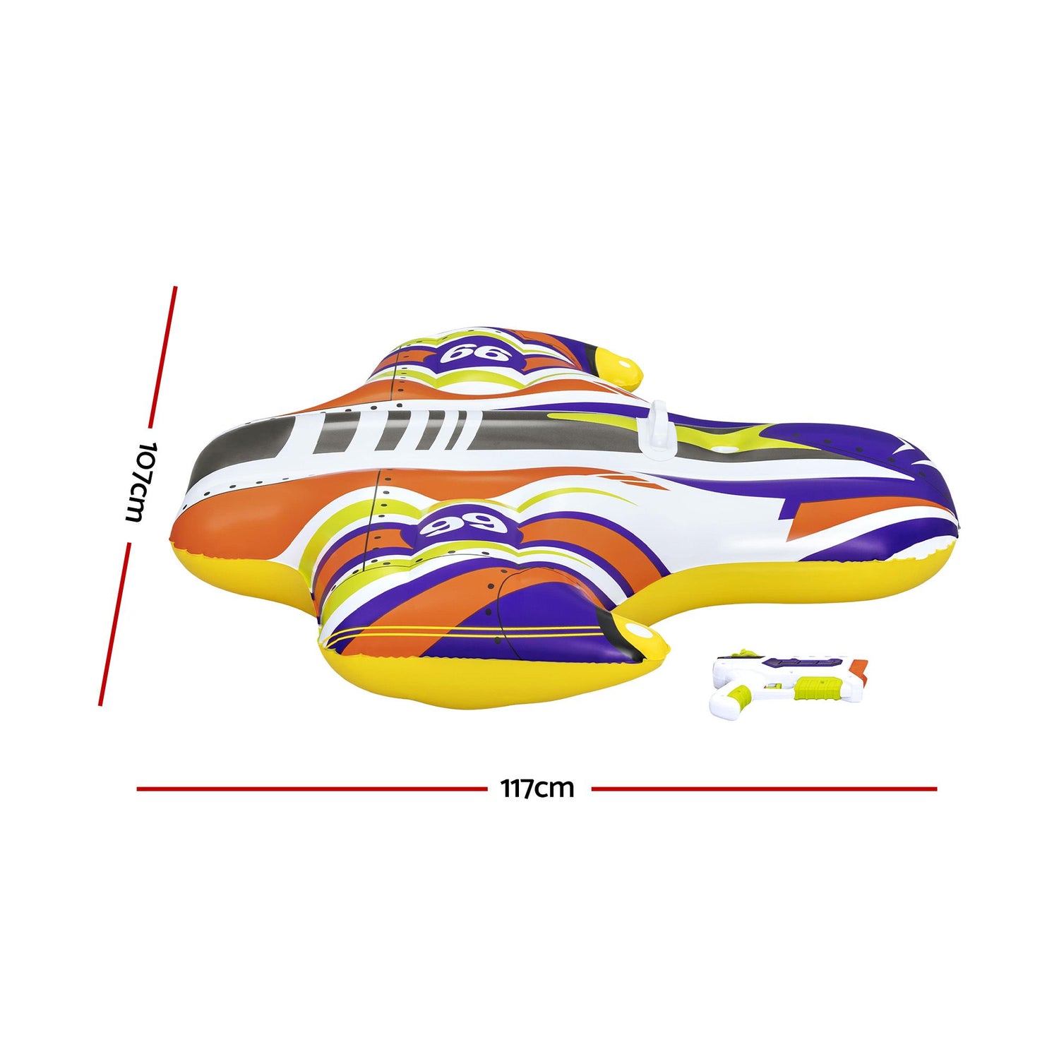 Bestway Spaceship Ride-On Pool Float Toy Floaties for Kids 45kg Capacity