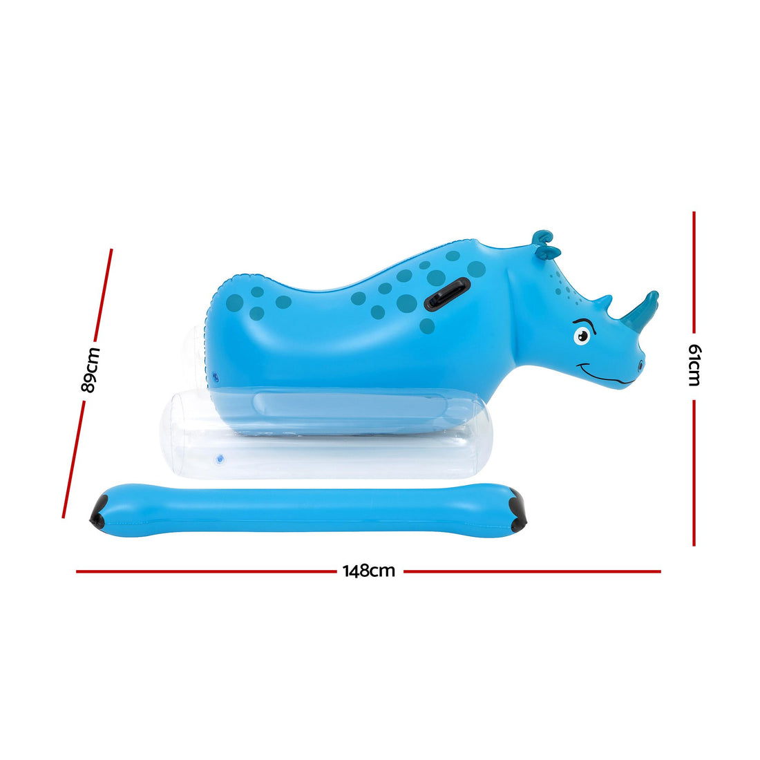 Bestway Kids Rhino Inflatable Ride-On Pool Float Toy Set of 2 with Boppers-Home &amp; Garden > Pool &amp; Accessories > Pool Toys &amp; Inflatables-PEROZ Accessories
