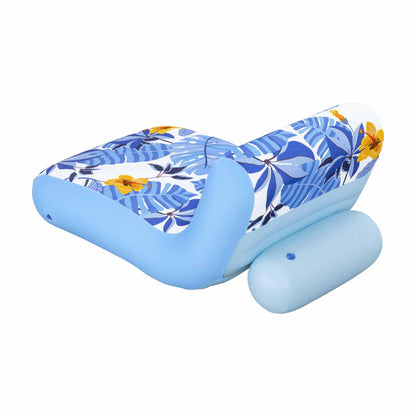 Bestway Inflatable Pool Float Sun Lounger with Cup Holder 163x94cm Blue-Home &amp; Garden > Pool &amp; Accessories > Pool Toys &amp; Inflatables-PEROZ Accessories