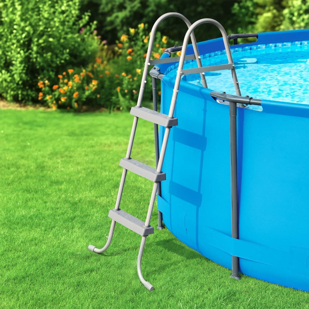 Bestway Above Ground Pool Ladder with Removable Steps-Home &amp; Garden &gt; Pool &amp; Accessories &gt; Swimming Pools-PEROZ Accessories