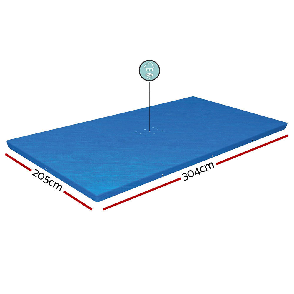 Bestway Pool Cover 58106 Fits 3x2.01m Above Ground Swimming Pool PE Blanket-Home &amp; Garden &gt; Pool &amp; Accessories &gt; Pool Covers &amp; Accessories-PEROZ Accessories
