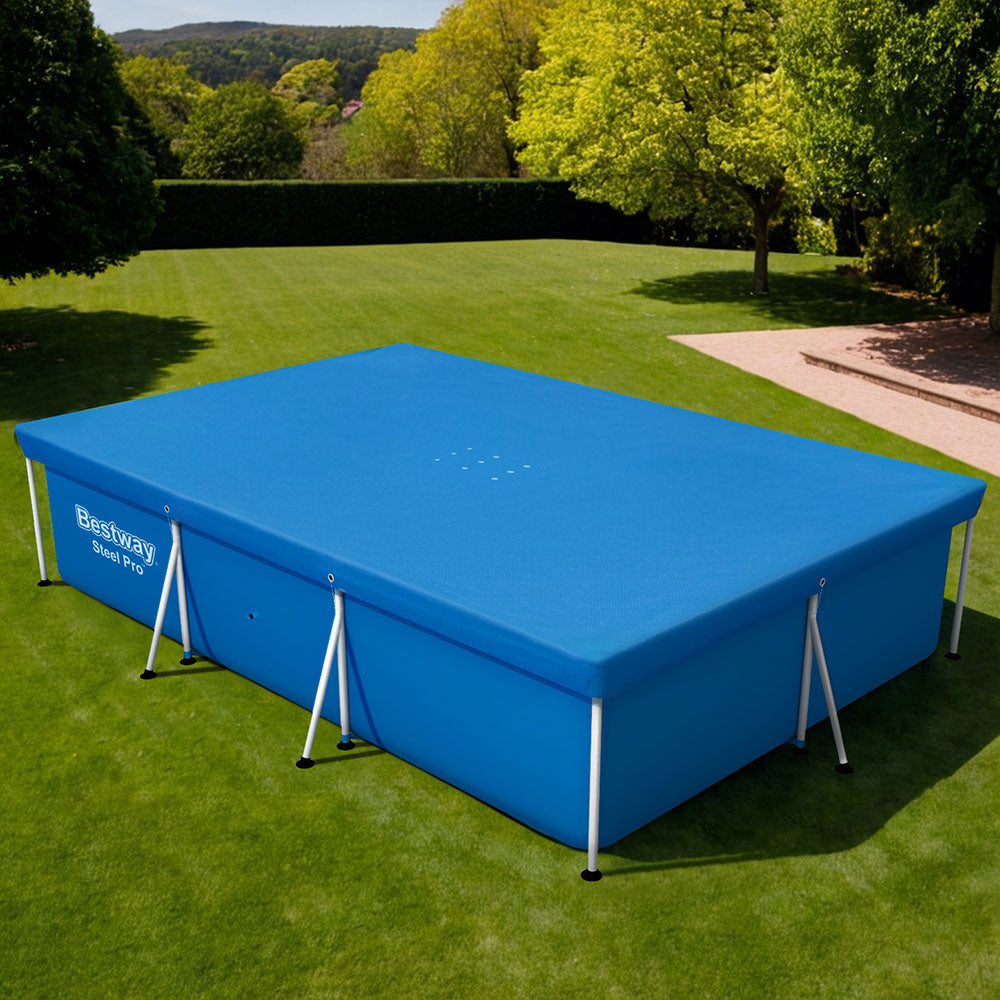 Bestway Pool Cover 58106 Fits 3x2.01m Above Ground Swimming Pool PE Blanket-Home &amp; Garden &gt; Pool &amp; Accessories &gt; Pool Covers &amp; Accessories-PEROZ Accessories
