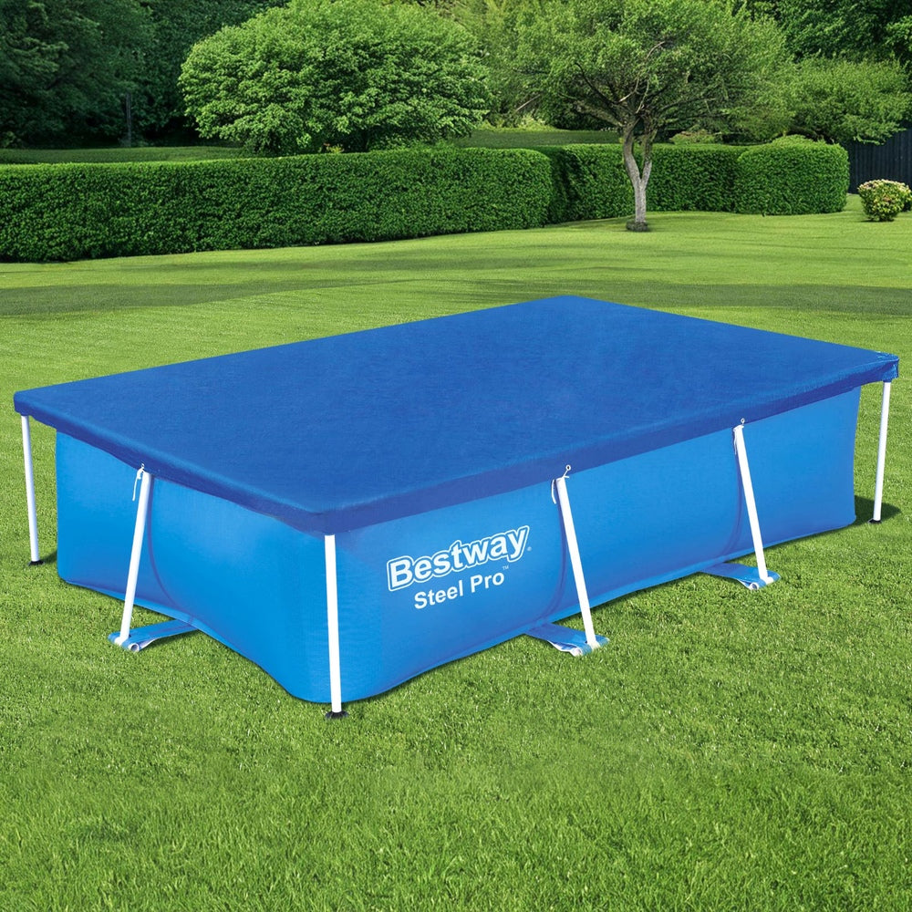 Bestway Pool Cover 264x174cm Rectangle Swimming Pool PE Shelter Fits 259x170cm Pools-Home &amp; Garden &gt; Pool &amp; Accessories &gt; Swimming Pools-PEROZ Accessories