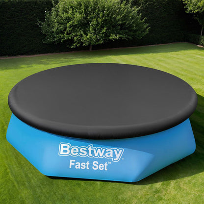 Bestway Pool Cover Fits 2.44m Above Ground Swimming Pool PVC Blanket-Home &amp; Garden > Pool &amp; Accessories > Pool Covers &amp; Accessories-PEROZ Accessories