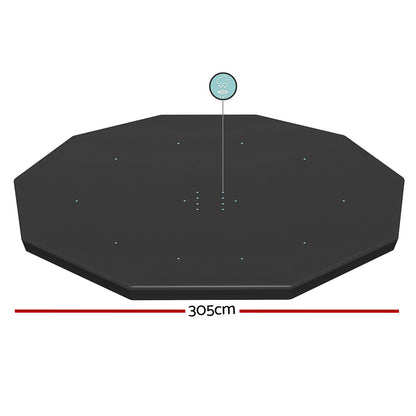 Bestway Pool Cover Fits 3.05m Round Above Ground Swimming Pool PVC Blanket-Home &amp; Garden &gt; Pool &amp; Accessories &gt; Pool Covers &amp; Accessories-PEROZ Accessories