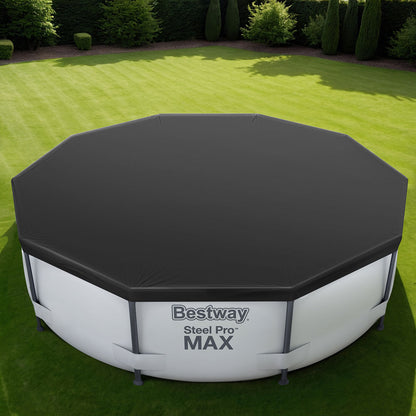 Bestway Pool Cover Fits 3.05m Round Above Ground Swimming Pool PVC Blanket-Home &amp; Garden &gt; Pool &amp; Accessories &gt; Pool Covers &amp; Accessories-PEROZ Accessories