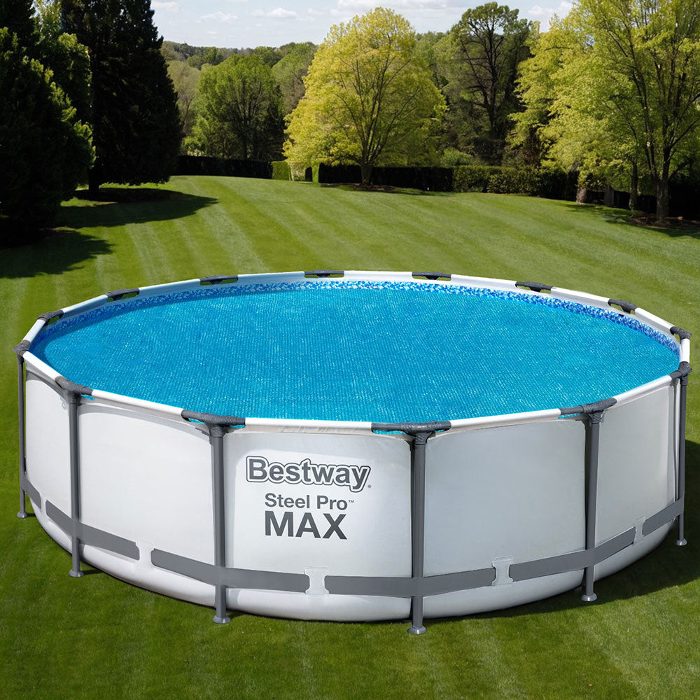 Bestway Pool Cover Solar Fits 4.17m Round Above Ground Swimming Pool Blanket-Home &amp; Garden &gt; Pool &amp; Accessories &gt; Pool Covers &amp; Accessories-PEROZ Accessories