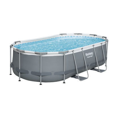 Bestway Swimming Pool 427x250x100cm Steel Frame Above Ground Pools Filter Pump Ladder 7250L-Home &amp; Garden &gt; Pool &amp; Accessories &gt; Swimming Pools-PEROZ Accessories