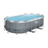 Bestway Swimming Pool 427x250x100cm Steel Frame Above Ground Pools Filter Pump Ladder 7250L-Home & Garden > Pool & Accessories > Swimming Pools-PEROZ Accessories