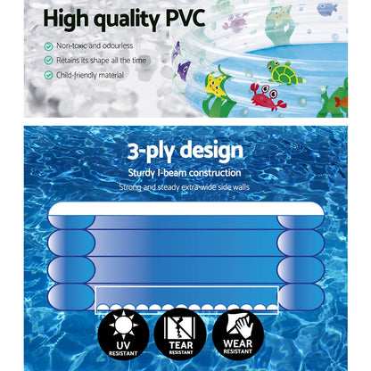 Bestway Swimming Pool Above Ground Play Kids Pools Inflatable Round Family Pool-Home &amp; Garden > Pool &amp; Accessories > Pool Toys &amp; Inflatables-PEROZ Accessories