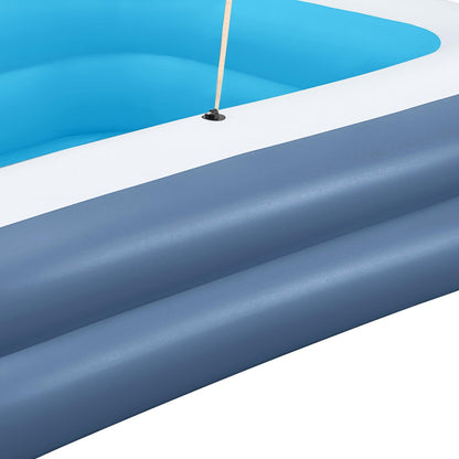 Bestway Kids Inflatable Pool Above Ground Splash Pool with Sunshade 254x178cm-Home &amp; Garden &gt; Pool &amp; Accessories &gt; Swimming Pools-PEROZ Accessories