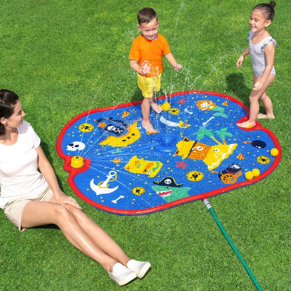Bestway Kids Splash Pad Pool Sprinkler Spray Play Mat Water Fun Toys 170cm x140cm-Baby &amp; Kids &gt; Baby &amp; Kid&