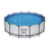 Bestway Swimming Pool 427x427x122cm Steel Frame Above Ground Pools Round Filter Pump Ladder-Home & Garden > Pool & Accessories > Swimming Pools-PEROZ Accessories