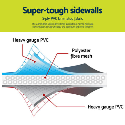 Bestway Swimming Pool 412x201x122cm Steel Frame Pool Set w/Pump Ladder-Home &amp; Garden &gt; Pool &amp; Accessories &gt; Swimming Pools-PEROZ Accessories