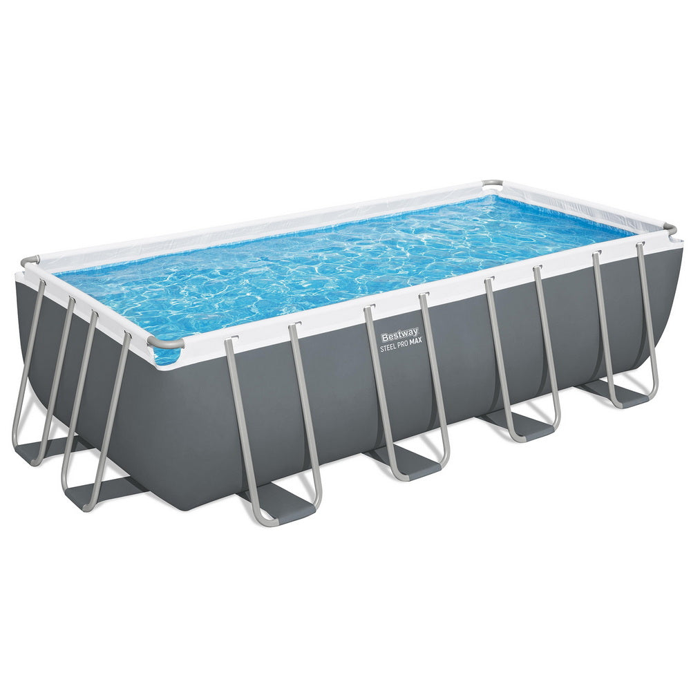 Bestway Swimming Pool Steel Frame Pool Set w/ Filter Pump Ladder Cover 488x244cm-Home &amp; Garden &gt; Pool &amp; Accessories &gt; Swimming Pools-PEROZ Accessories