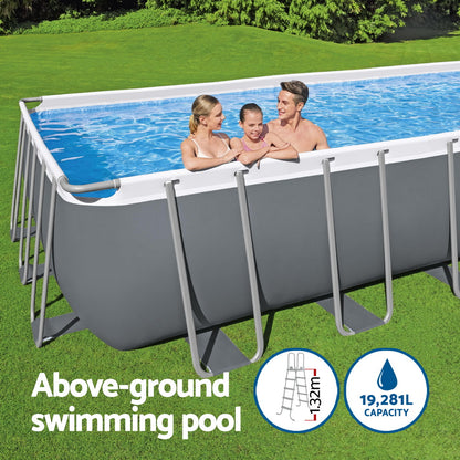 Bestway Swimming Pool 640x274x132cm Steel Frame Above Ground Pools Filter Pump Ladder 19281L-Home &amp; Garden &gt; Pool &amp; Accessories &gt; Swimming Pools-PEROZ Accessories