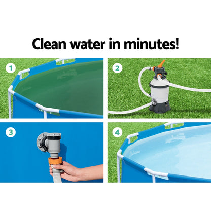 Bestway Pool Pump Sand Filter 800GPH 3028L/H Pools Flowclear Filters-Home &amp; Garden &gt; Pool &amp; Accessories &gt; Swimming Pools-PEROZ Accessories