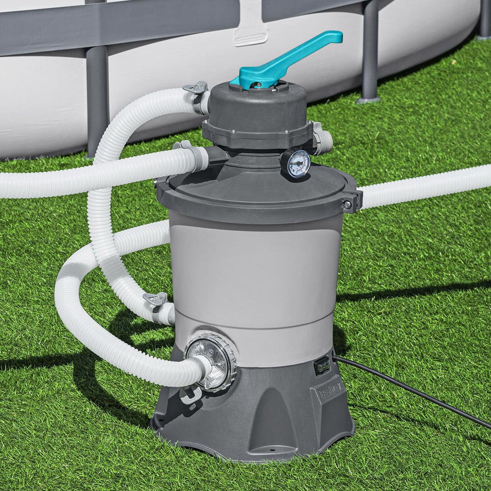 Bestway Pool Pump Sand Filter 800GPH 3028L/H Pools Flowclear Filters-Home &amp; Garden > Pool &amp; Accessories > Swimming Pools-PEROZ Accessories